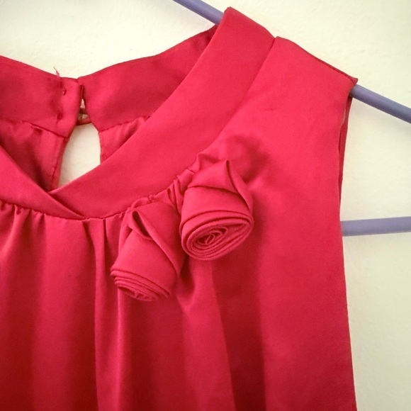 New with tags red and black sleeveless party dress - Picture 4 of 15